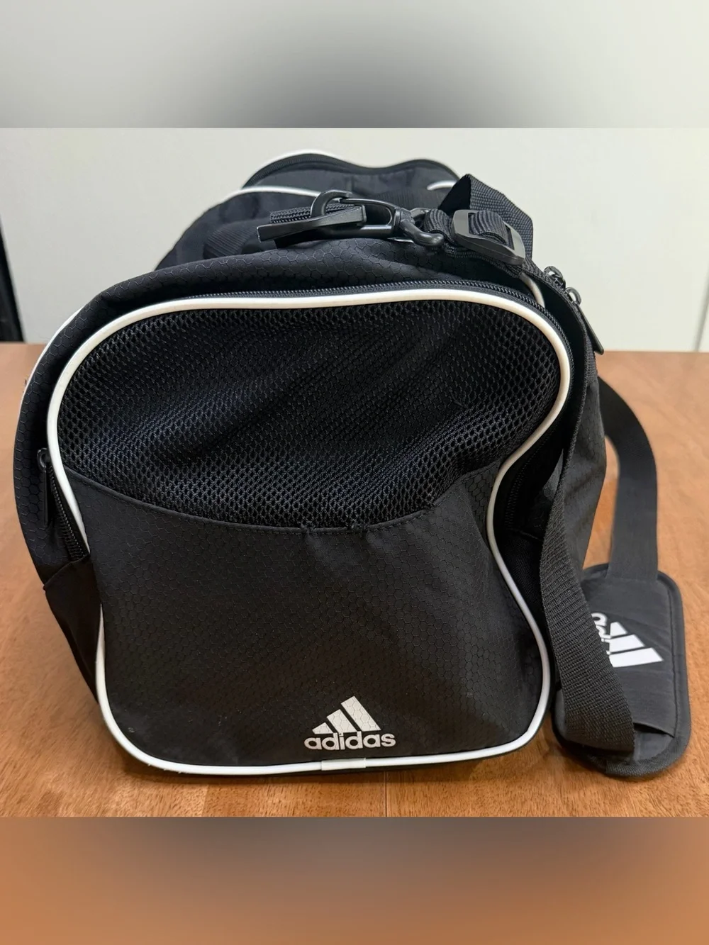 Adidas - Defender 4 Duffle Bag | Black & White | 22” x 12”